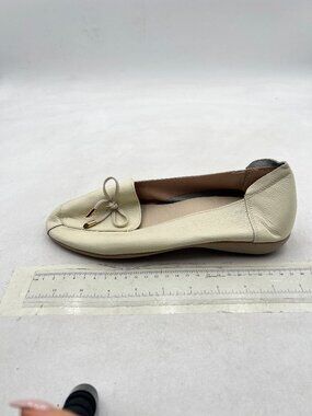 Beige Women's Round Toe Slip On Loafers Retro Style Comfort Party Dressy Shoes